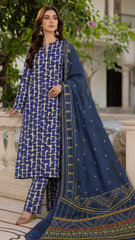 Stylish 3 Piece Lawn Airjet 90/70 Suit