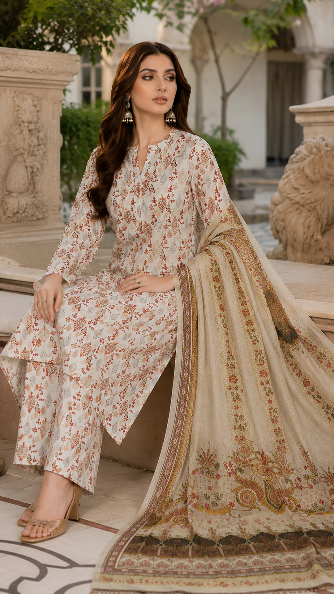 Graceful 3 Piece Lawn Airjet 90/70 Suit