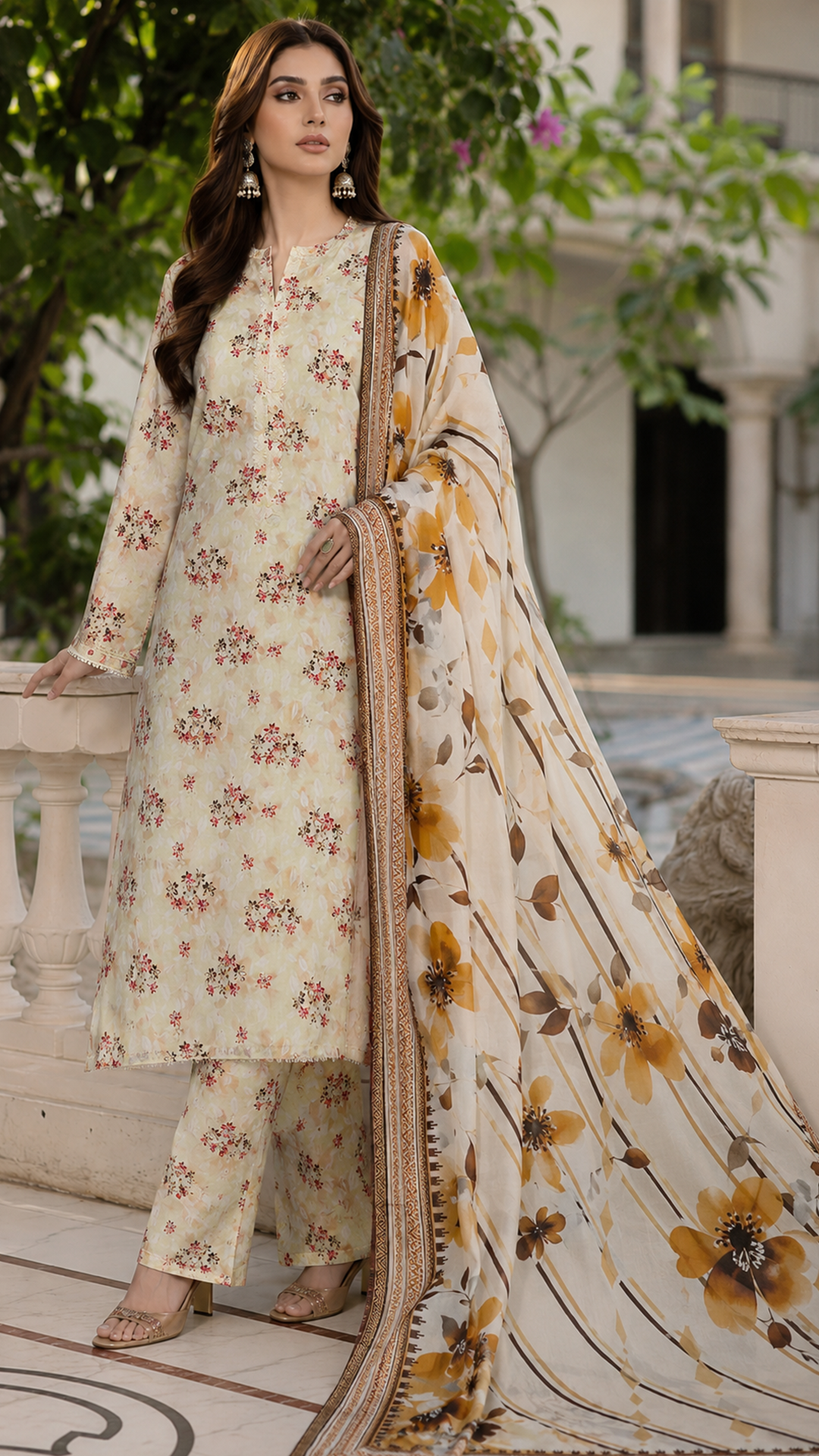 Luxury 3 Piece Lawn Airjet 90/70 Suit