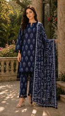 Gulposh Women's Premium Lawn 3-Piece Dress