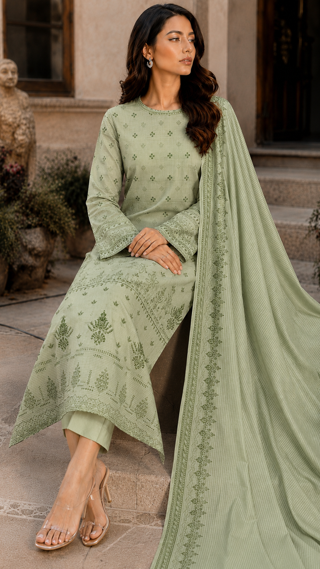 Elegant 3 Piece Lawn Airjet 90/70 Suit