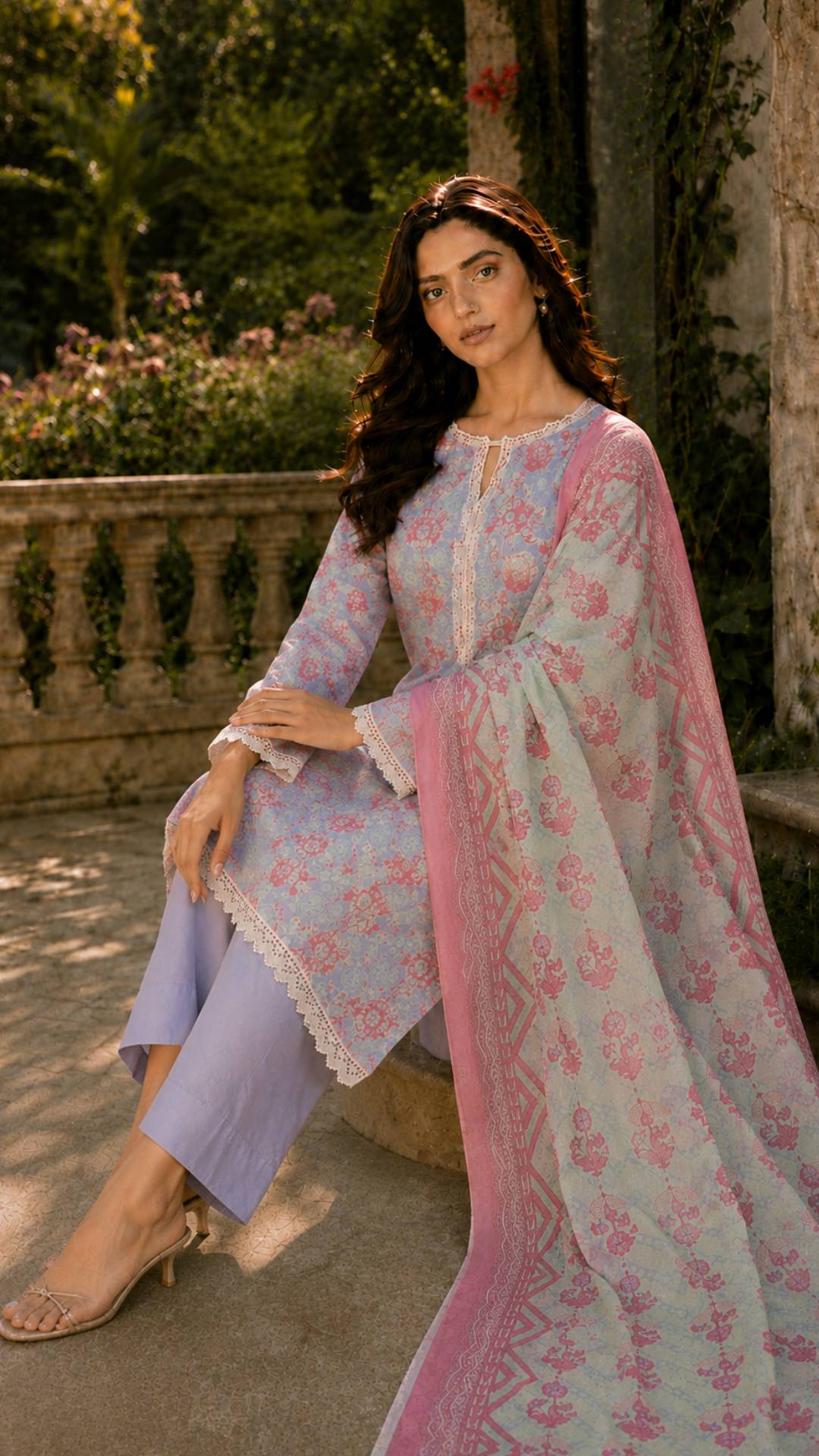 Gulposh Signature Elegant Lawn 3-Piece