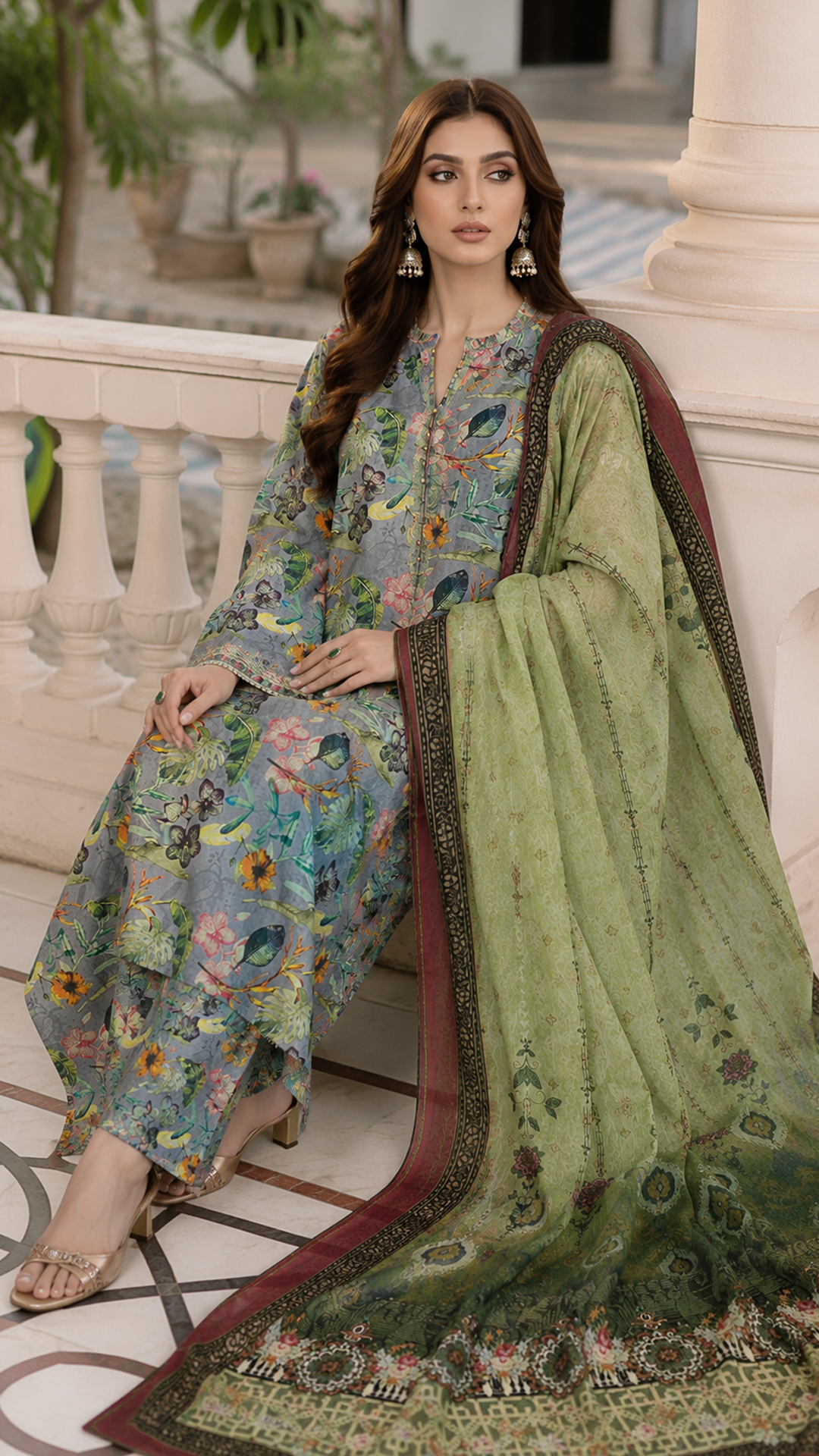 Luxury 3 Piece Lawn Airjet 90/70 Suit