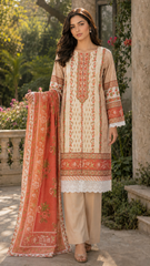 Gulposh Printed Lawn 3-Piece – New Arrival